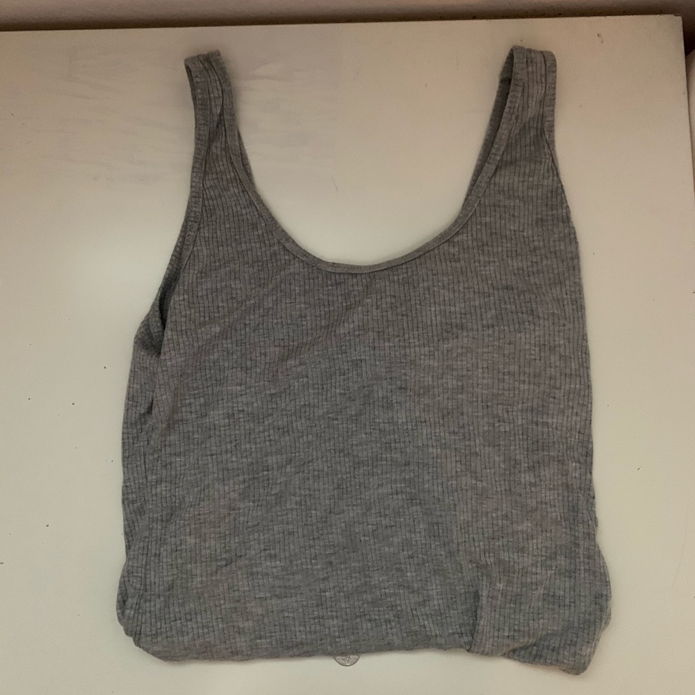 plain grey bodysuit